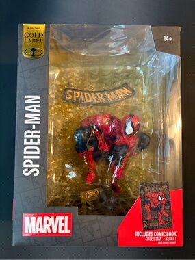 Marvel Spider-Man Gold Label Figure - Red & Black D23 exclusive
